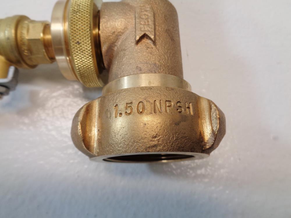 Akron Brass In-Line Foam Eductor 1.5" NPSH x 1.5" NPT, 90 GPM, #23280002